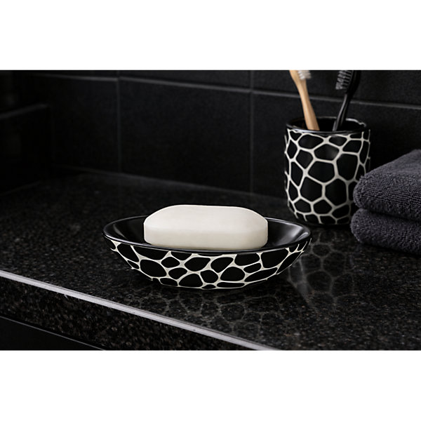 Gobelet Céramique DARWIN PEBBLE Noir Spirella