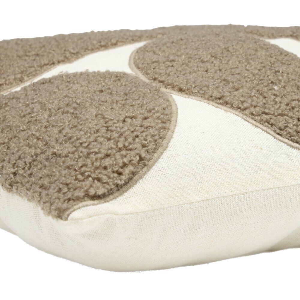 Coussin carré tufté à motif géométrique 40x40cm (2 modèles)
