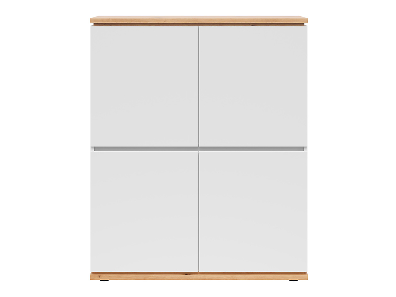 Szafka Yamael 100 cm z 4 drzwiami biała