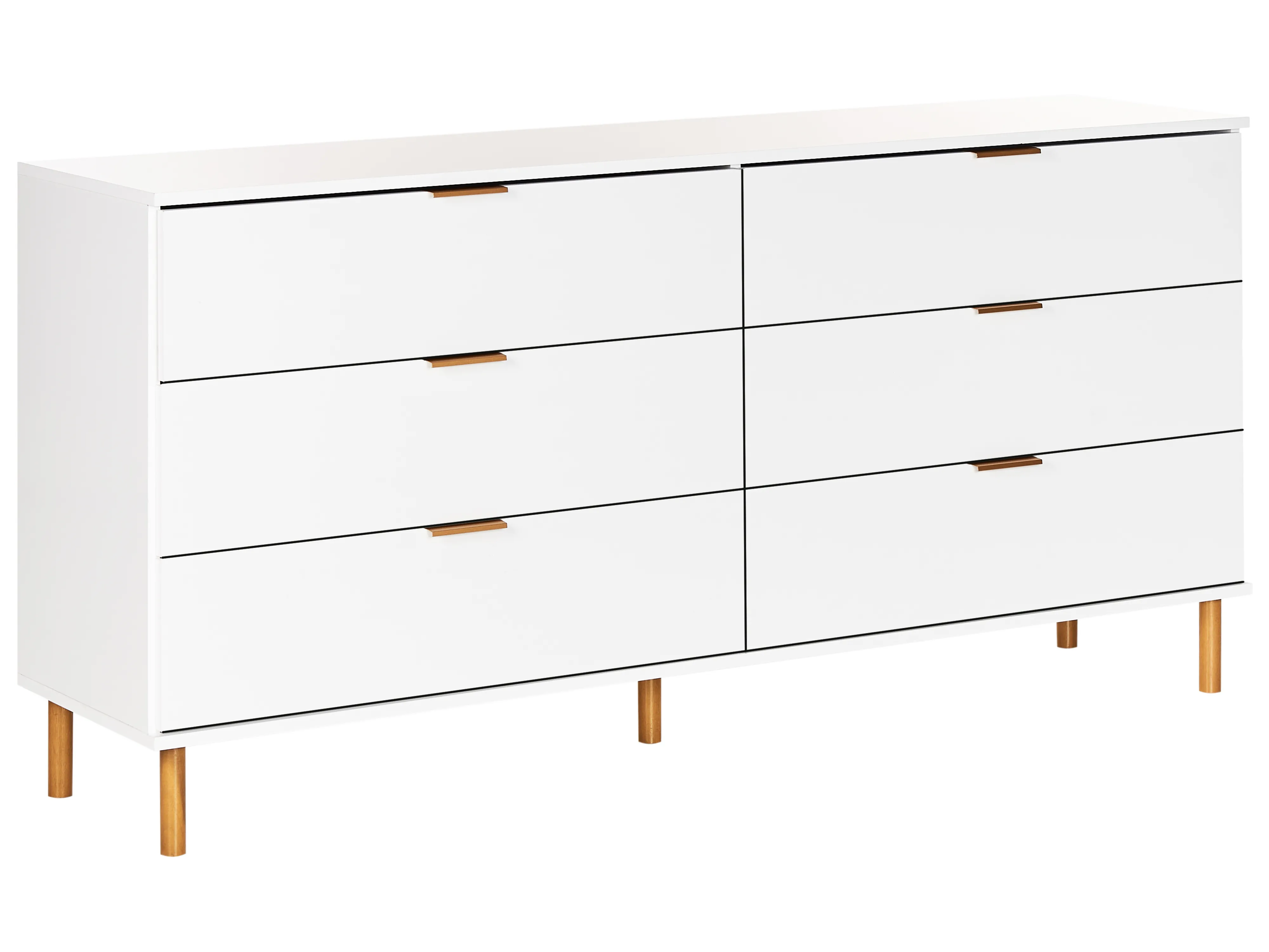 6 Drawer Chest WALPOLE White
