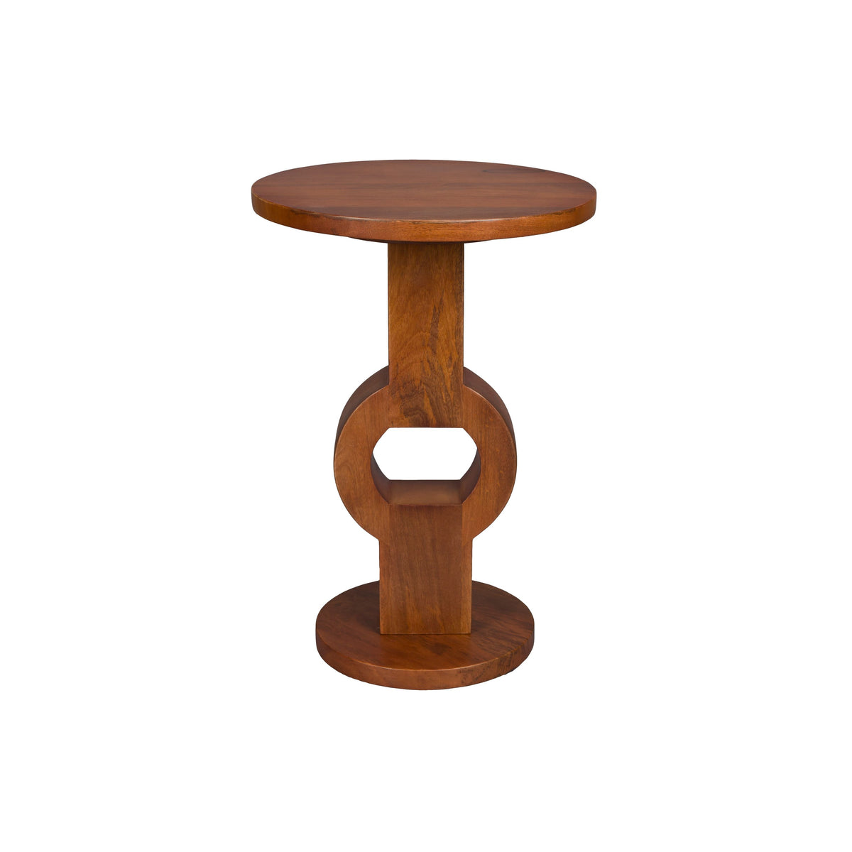 Dutchbone Tondo Bijzettafel Rond 36 cm Mangohout Bruin
