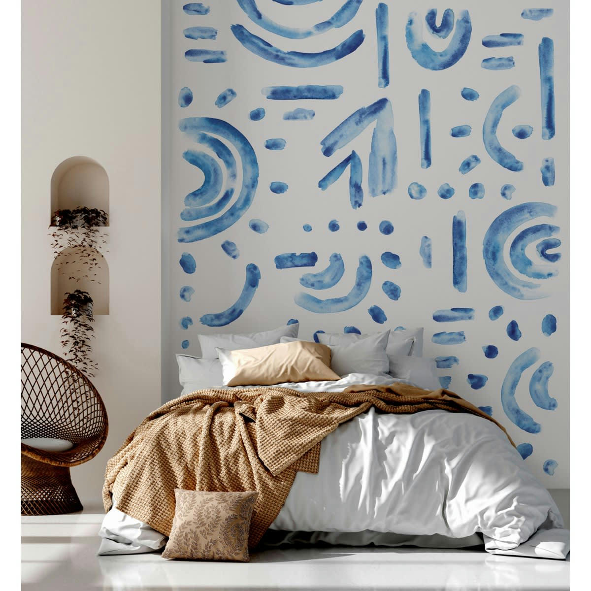 KYMA - Papier peint panoramique motif imprimé Multicolore 192x275cm