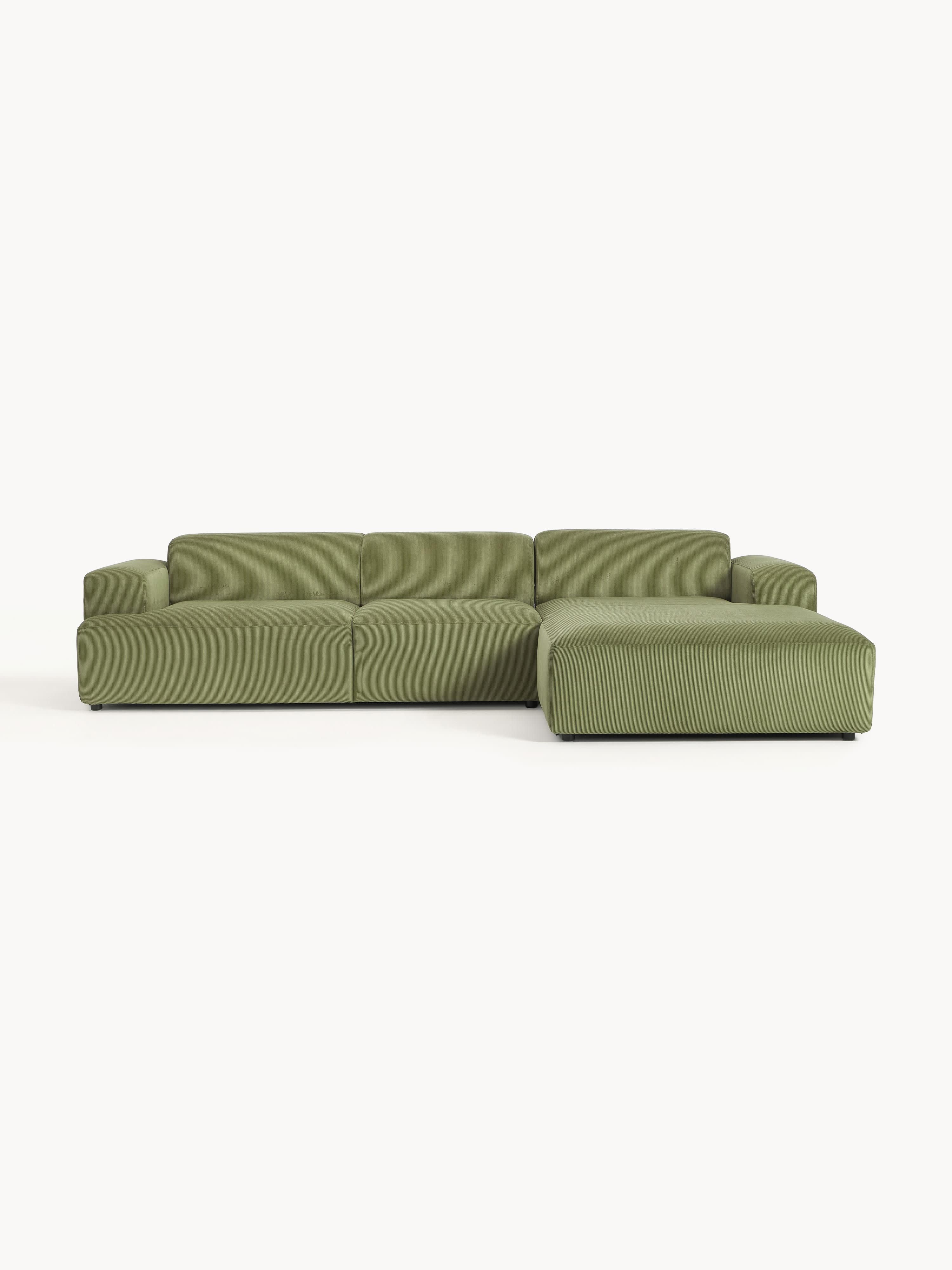 Cord-Ecksofa Melva (4-Sitzer)