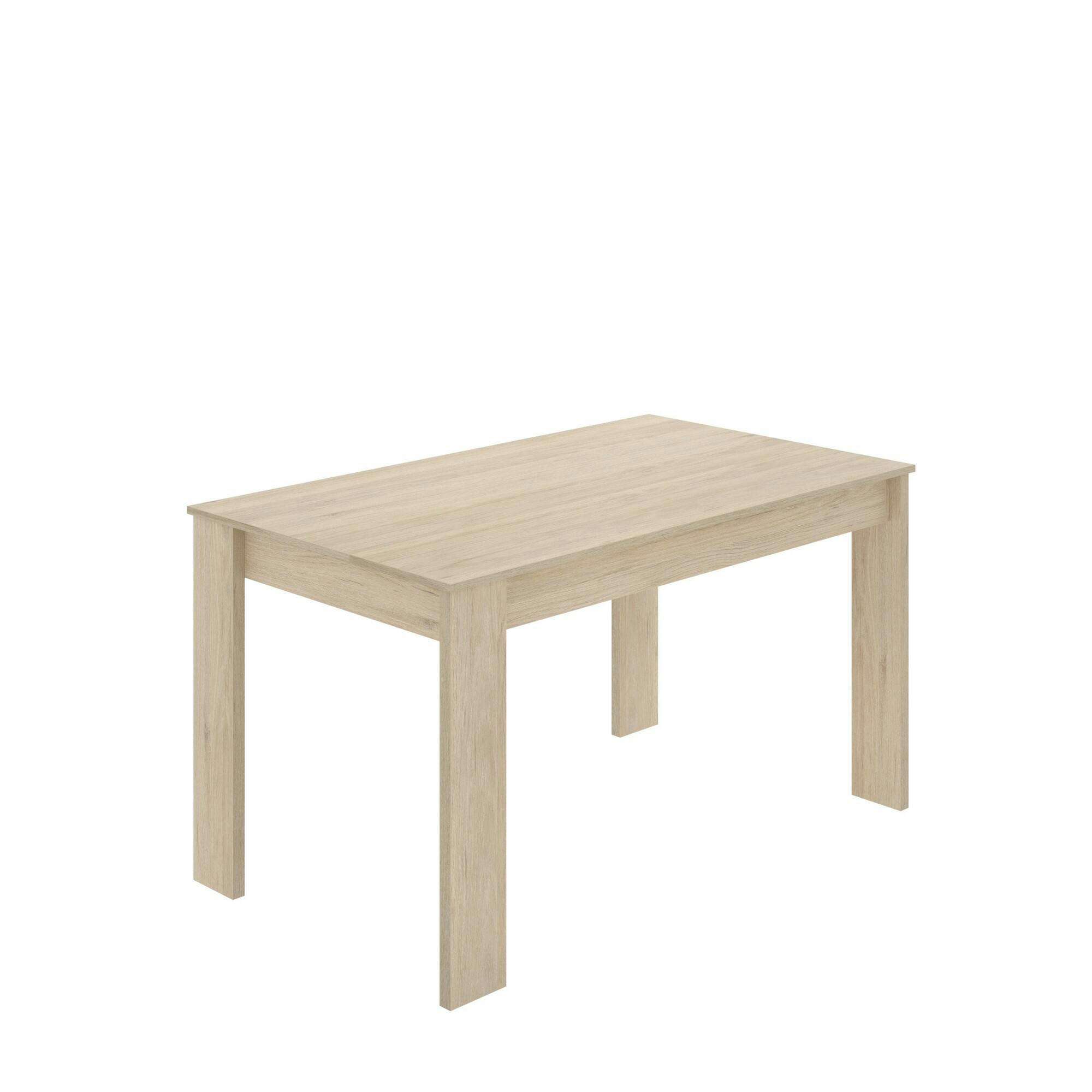 DBAGATT - Table fixe effet bois chêne 139x81