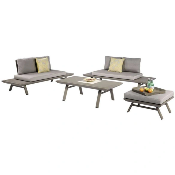Gartenmöbel »Celia«, 4 Sitzplätze, Aluminium/Polyester, inkl. Auflagen