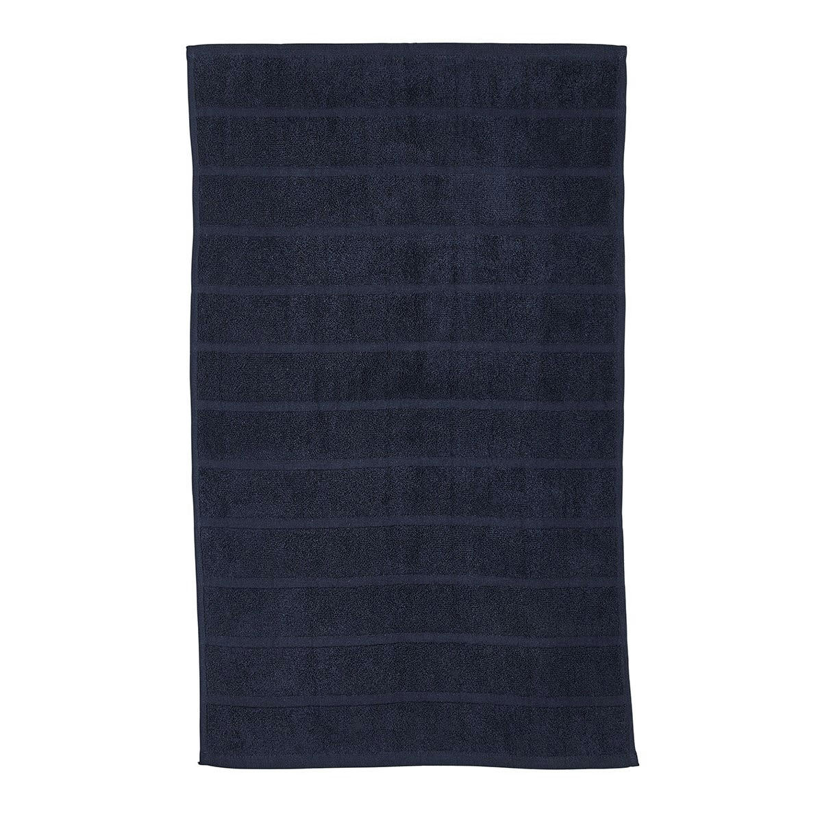ESSENTIAL - Tapis de bain uni en Coton Bleu marine 50x80 cm