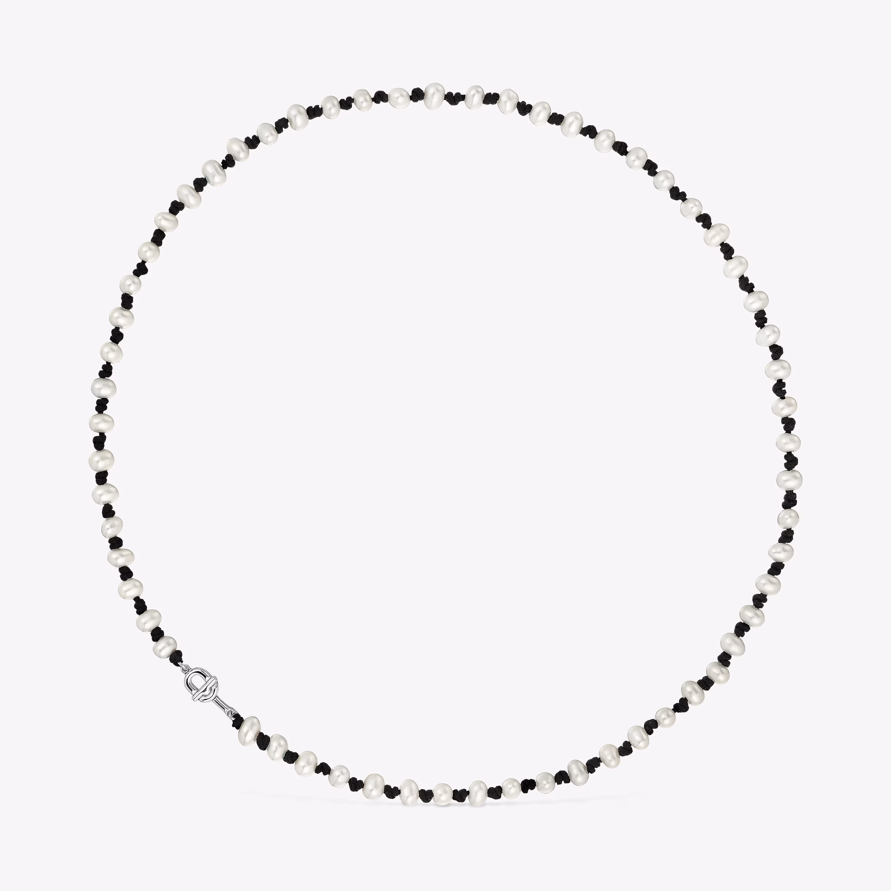 Collar de nylon negro con perlas cultivadas 42 cm TOUS MANIFESTO