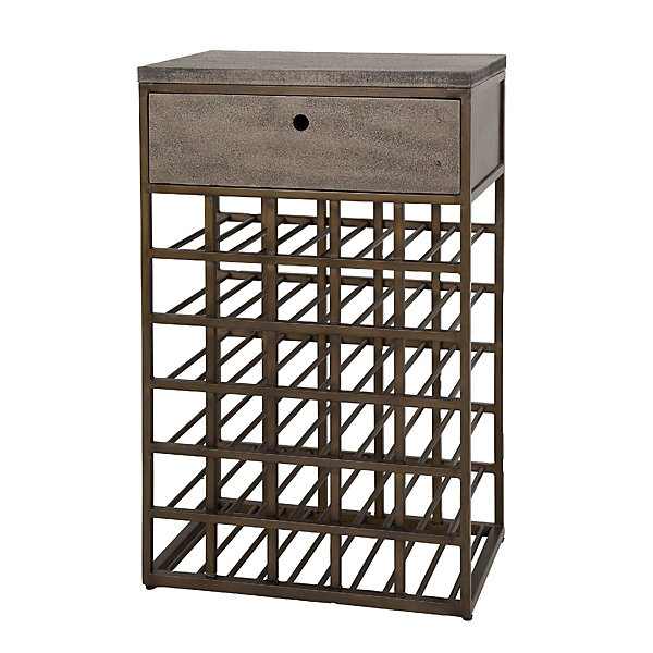 Armoire à vin en métal style industrielle LOFT