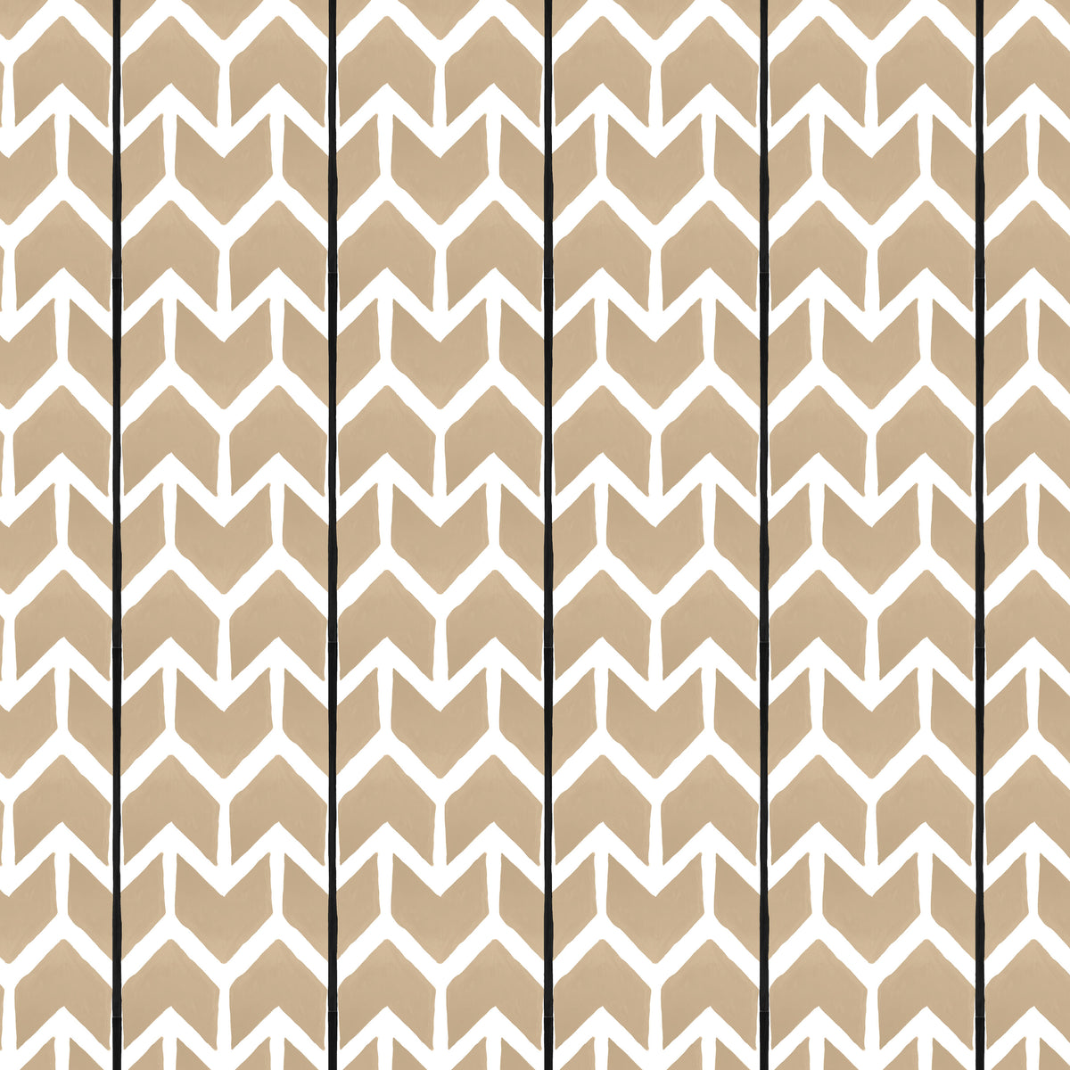 Catchii Behang Ikat Arrows beige/white