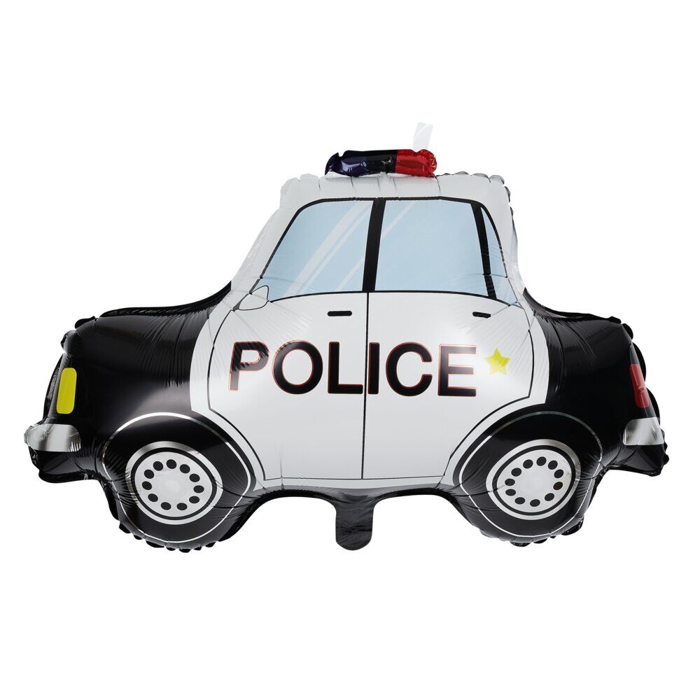 Ballon alu police voiture L74cm