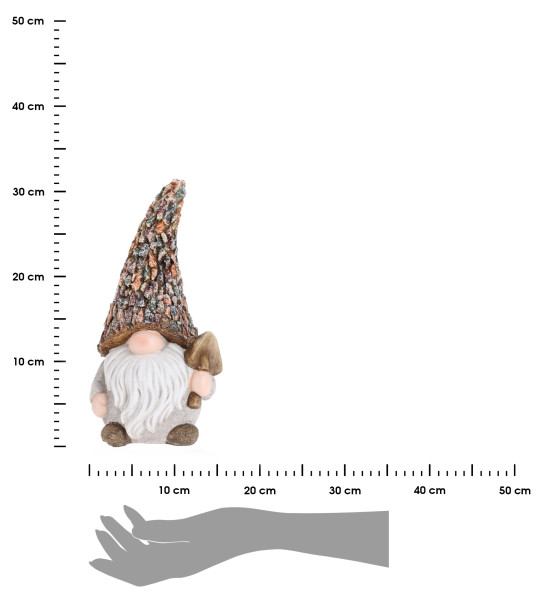 Figurka ogrodowa Gnom 30 cm z poliresinu odporna na UV wzór 2