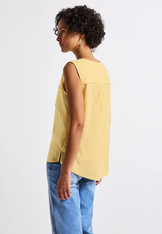 Blusentop mit Brusttaschen