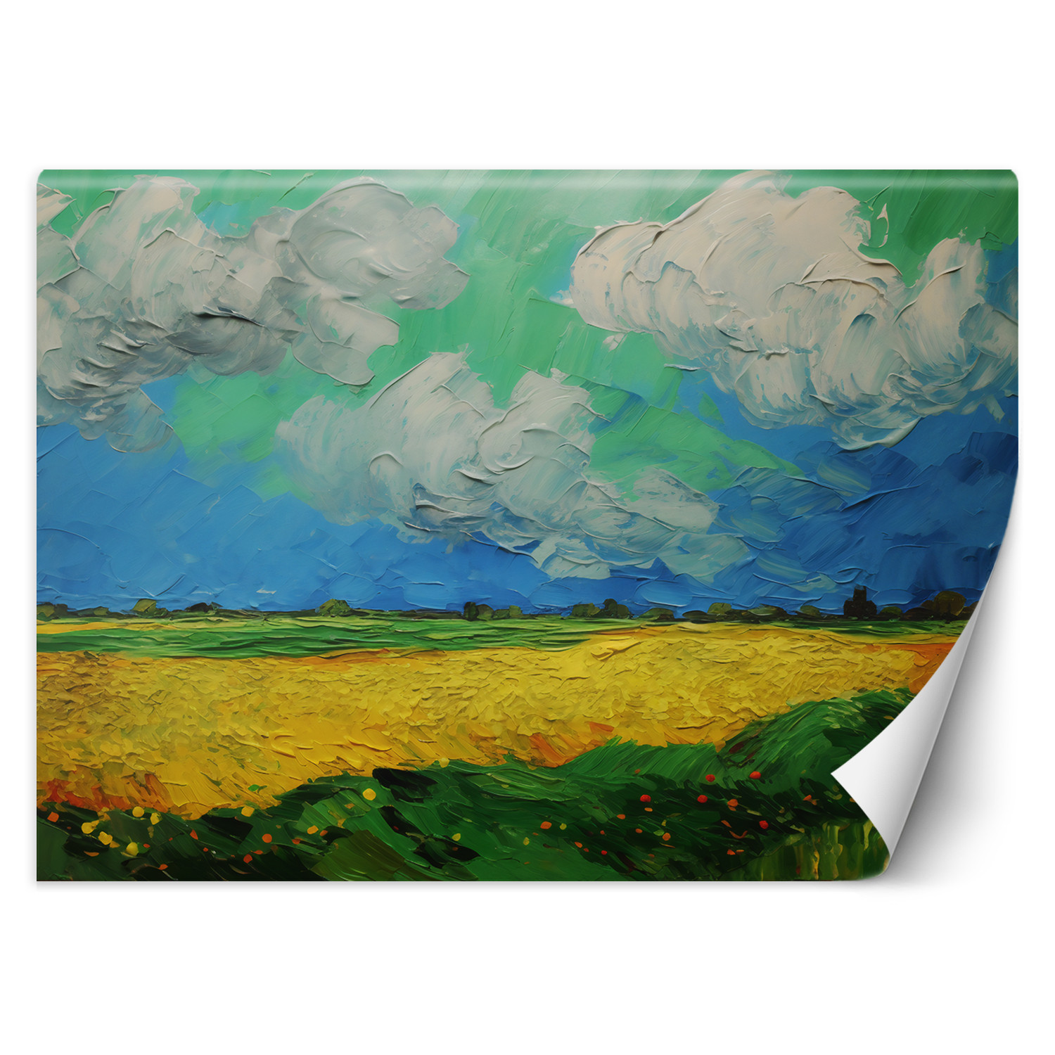 Feeby Fototapeta, Pole pszenicy - V. van Gogh 150x105