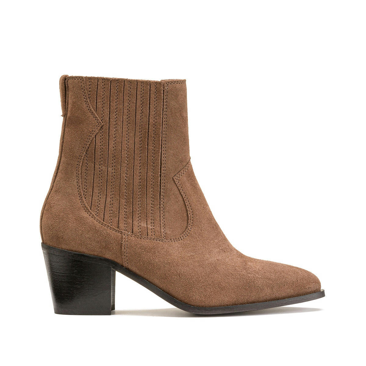 Boots santiag en cuir suédé
