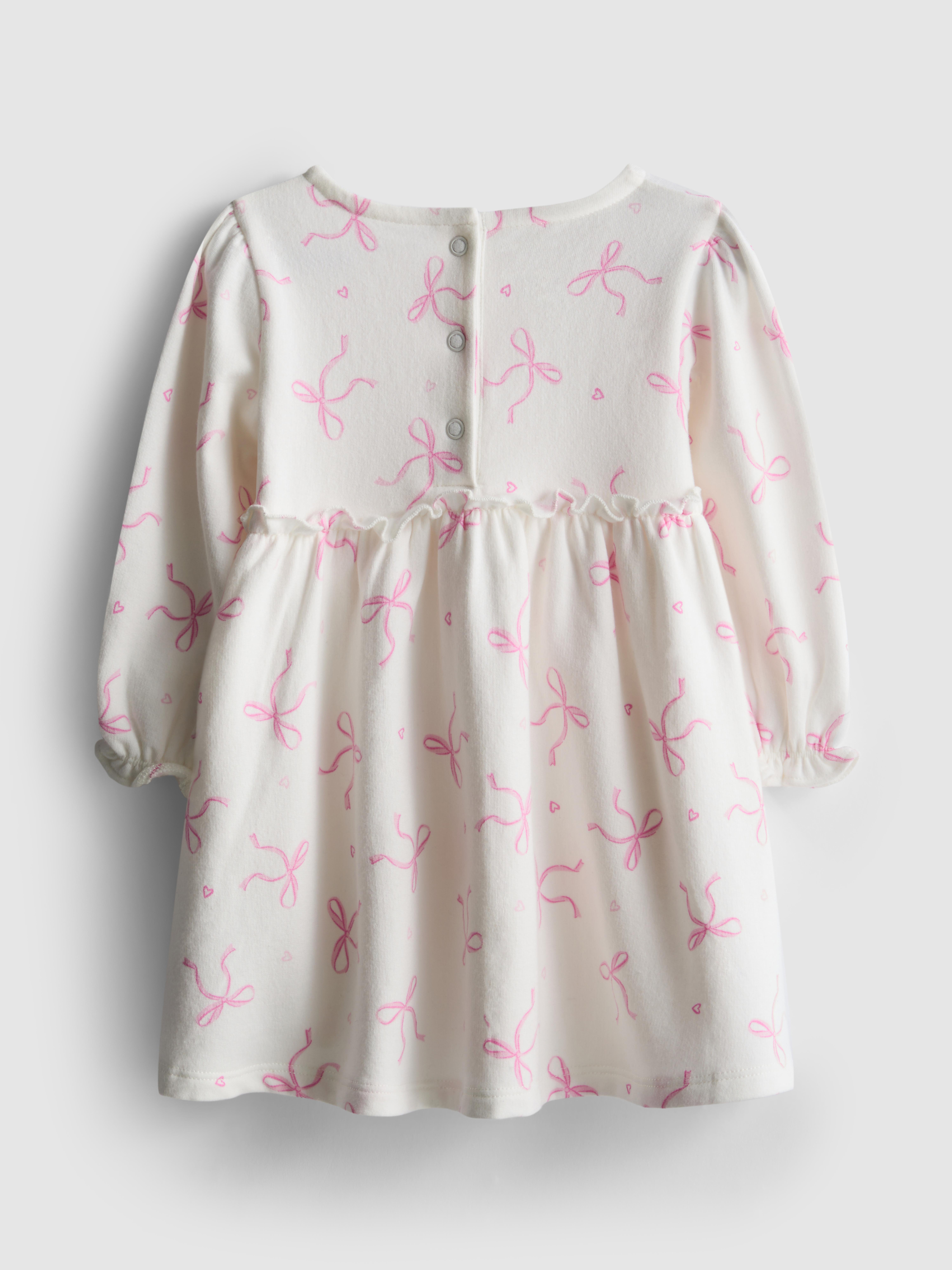 0-36mths | Bow Sweatshirt Dress