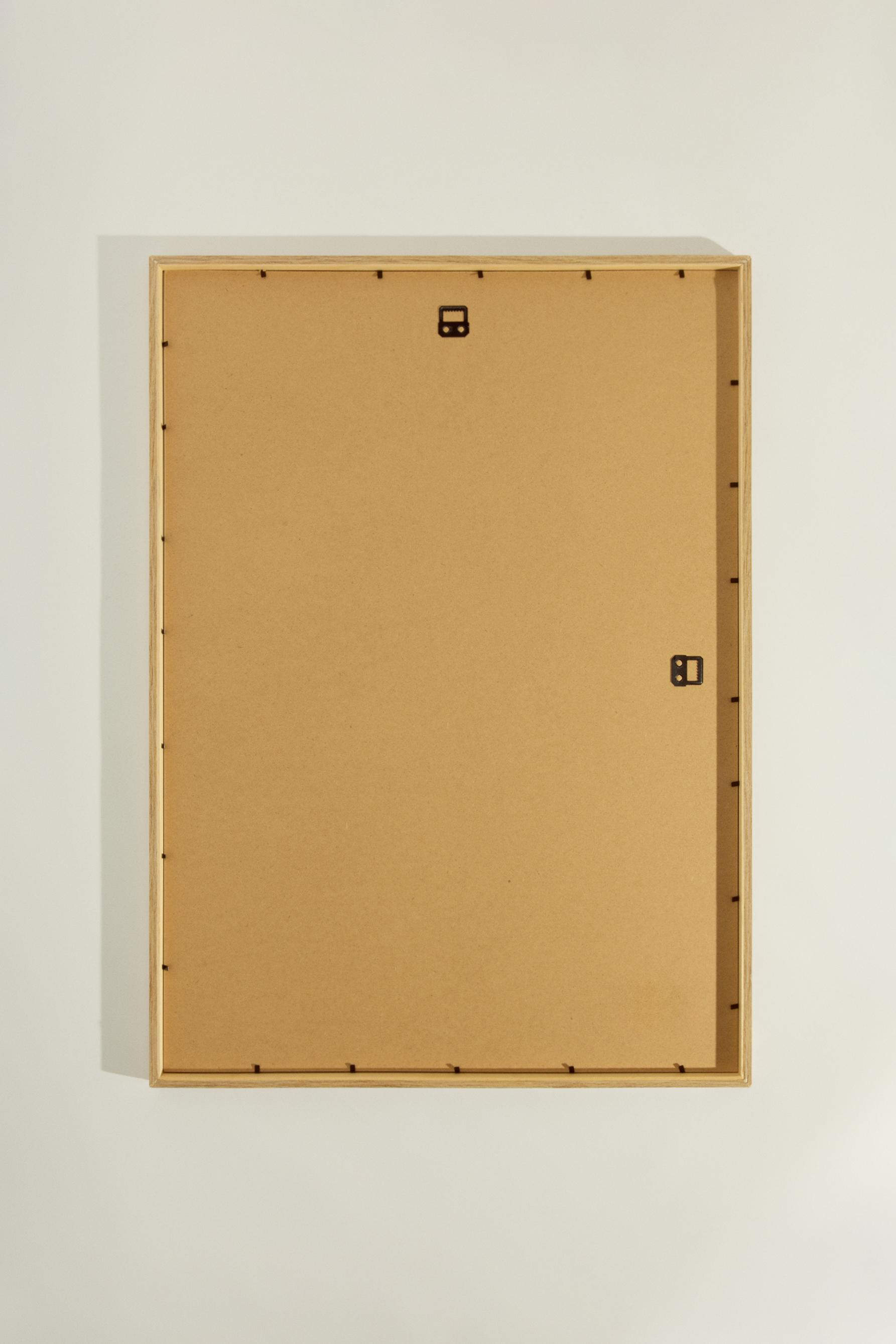 Marco 50 x 70 cm con madera de roble