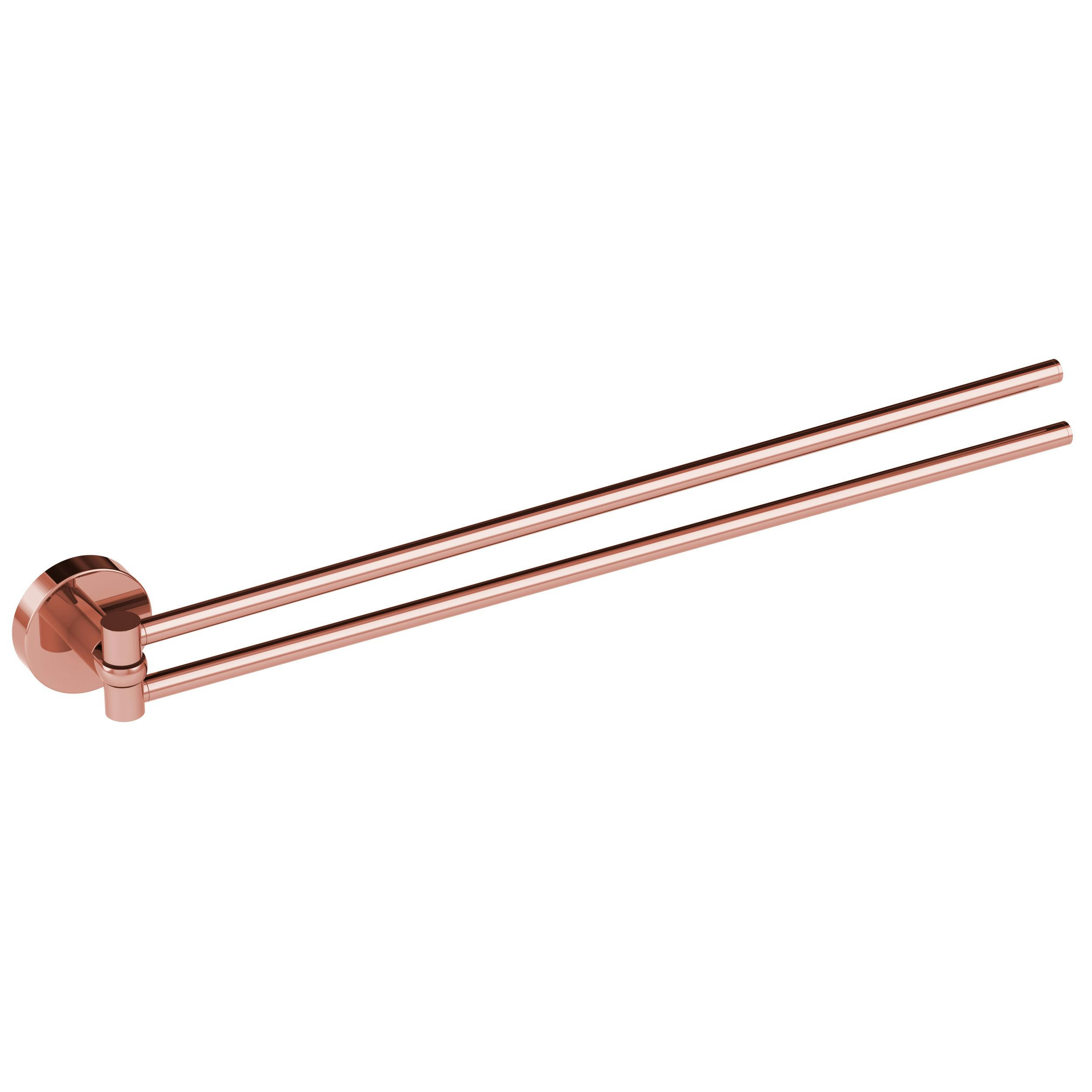 COPERBLINK - Porte-serviette cuivré double à fixer L45cm