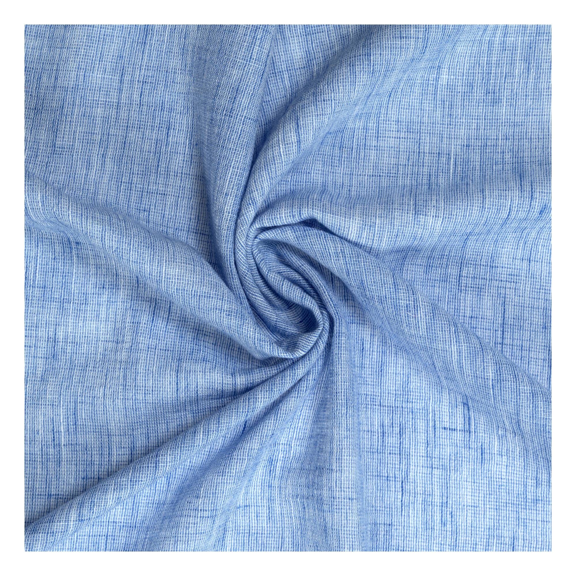 Blue Chambray Shirting Fabric by the Metre