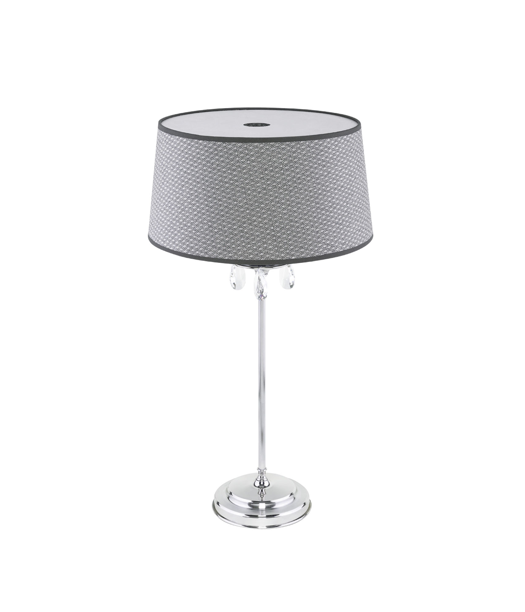 Lampa stołowa EGIDA chromowany szary 1xE27x20W wym:65x34x34cm IP20 Jupiter