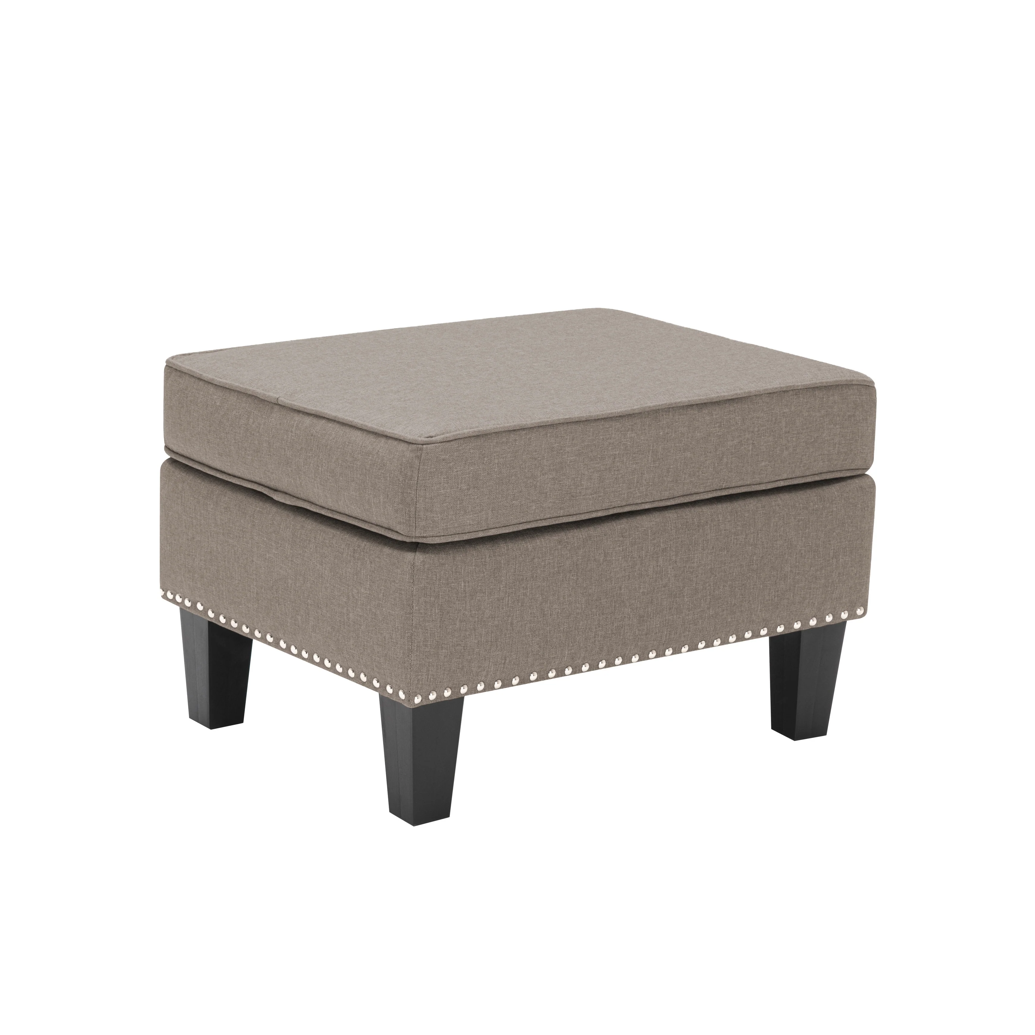 Porthos Home Yule Fabric Accent Ottoman Footstool