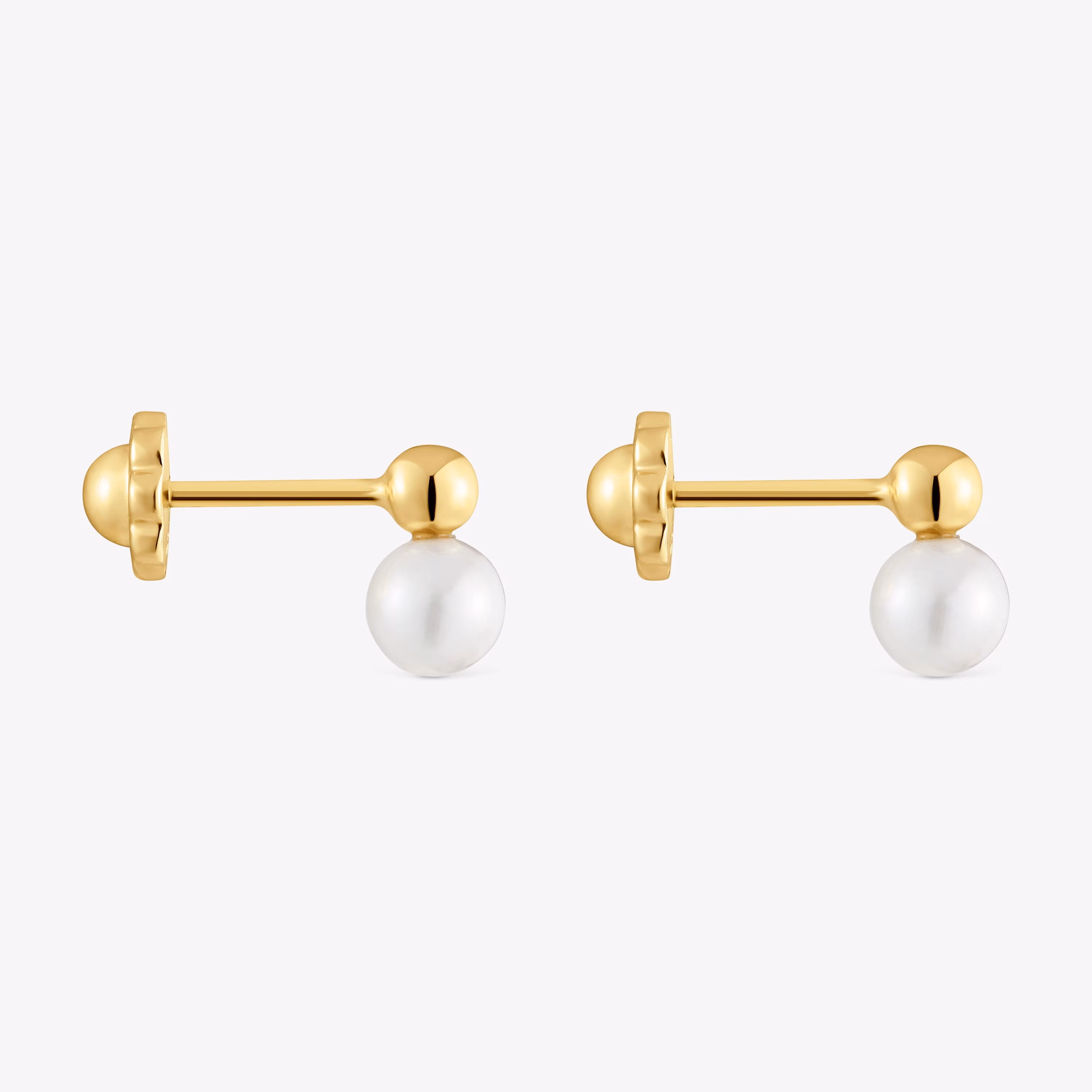 Pendientes de oro y perlas cultivadas Basics