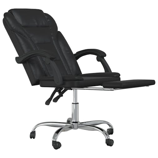 NNEVL Reclining Office Chair Black Faux Leather