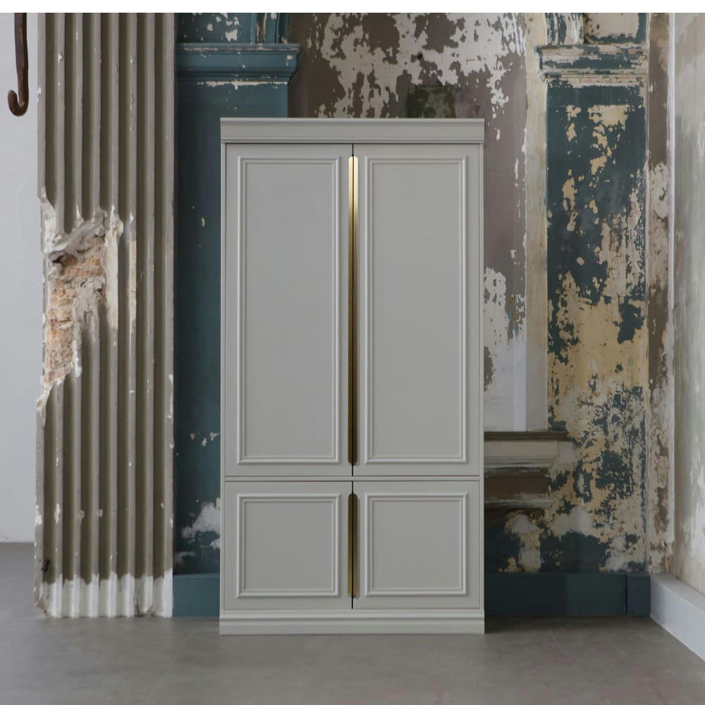 ORGANIZE - Armoire en pin P 44 cm gris nuage