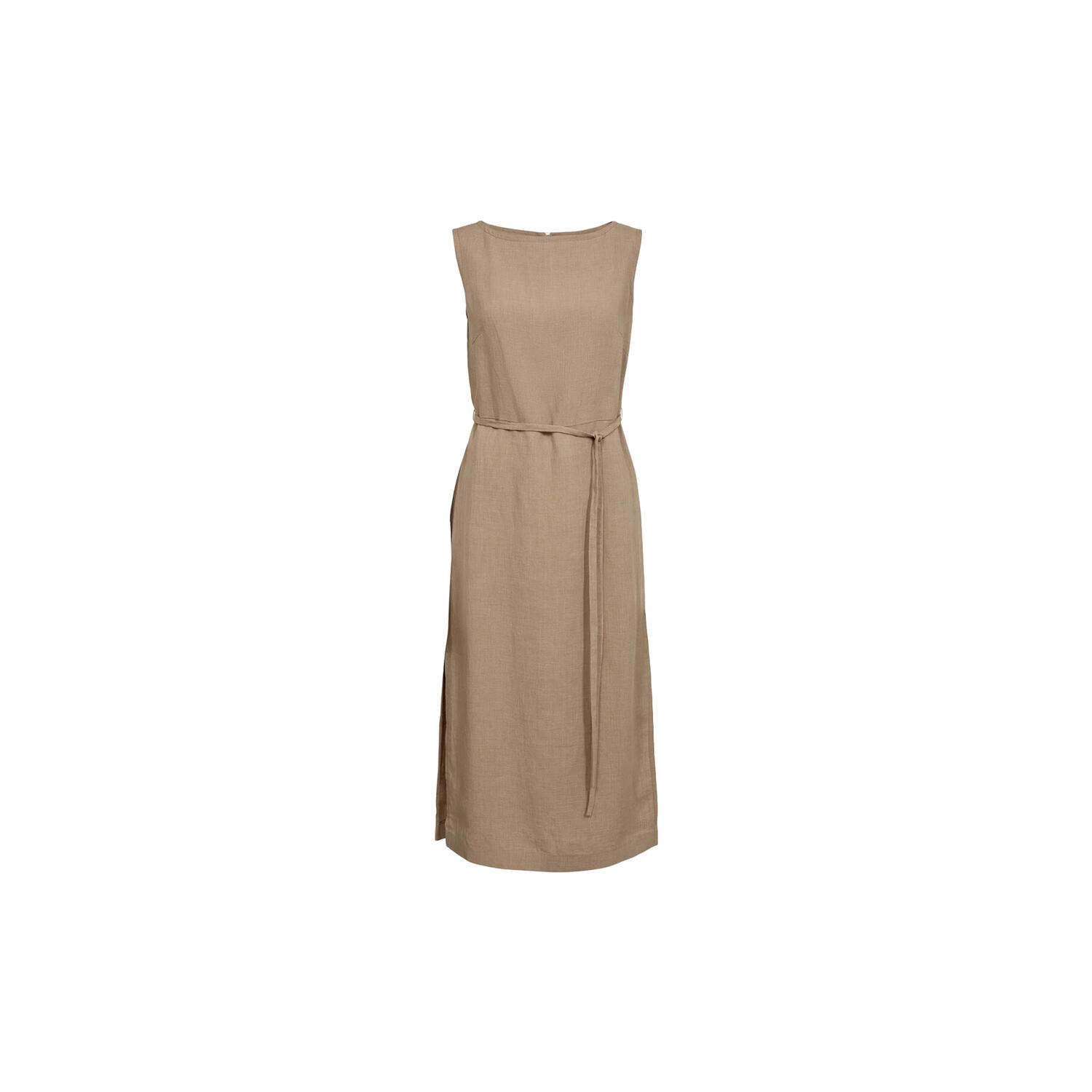 Dress Straight With Belt, minorca cammello