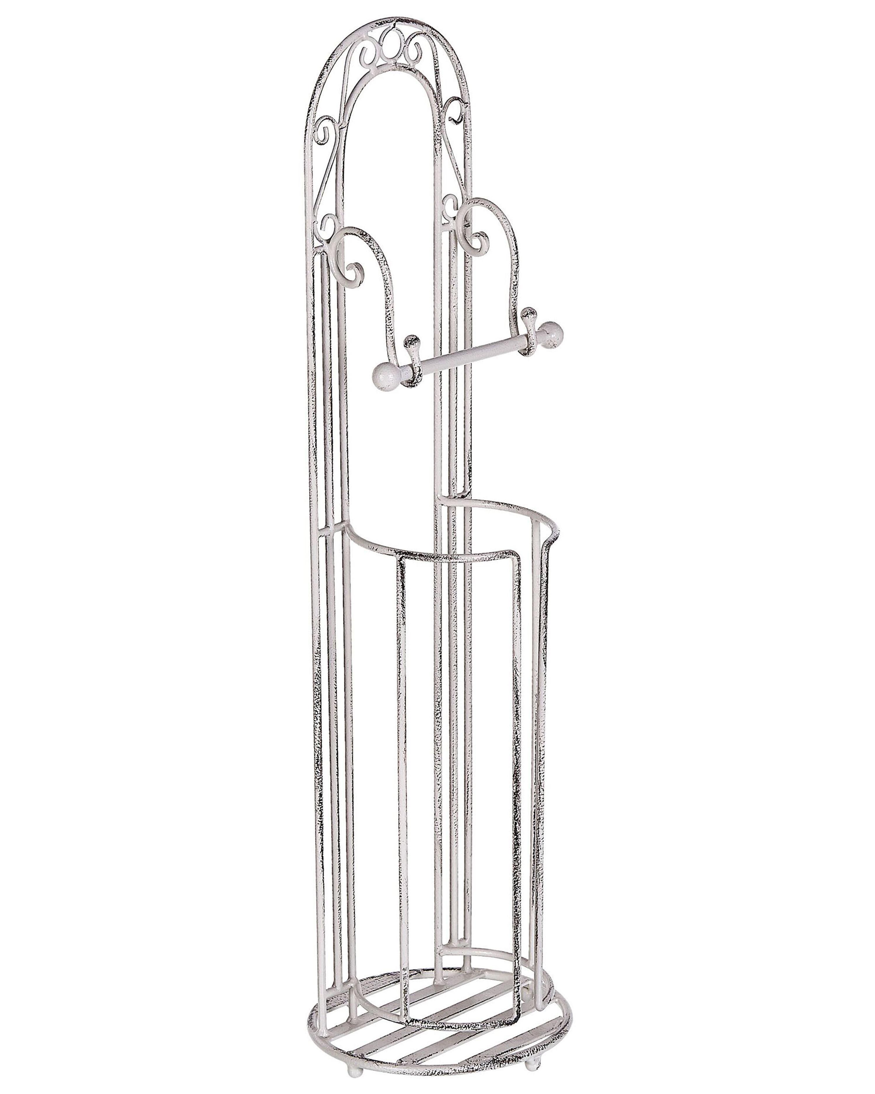 Toilet Roll and Brush Holder TEMUCO Metal White