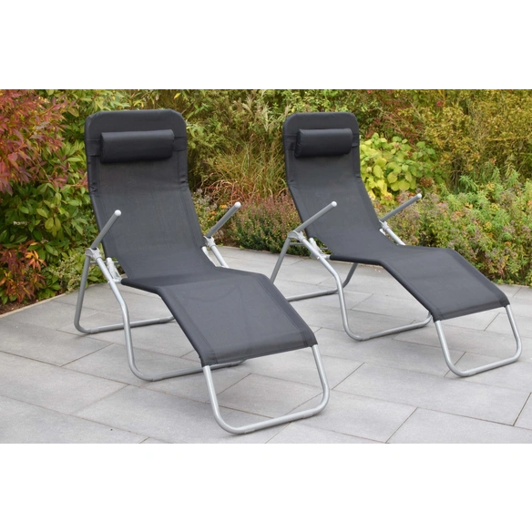 Gartenliege, Wellnessliege XXL, LxB: 154 x 67 cm