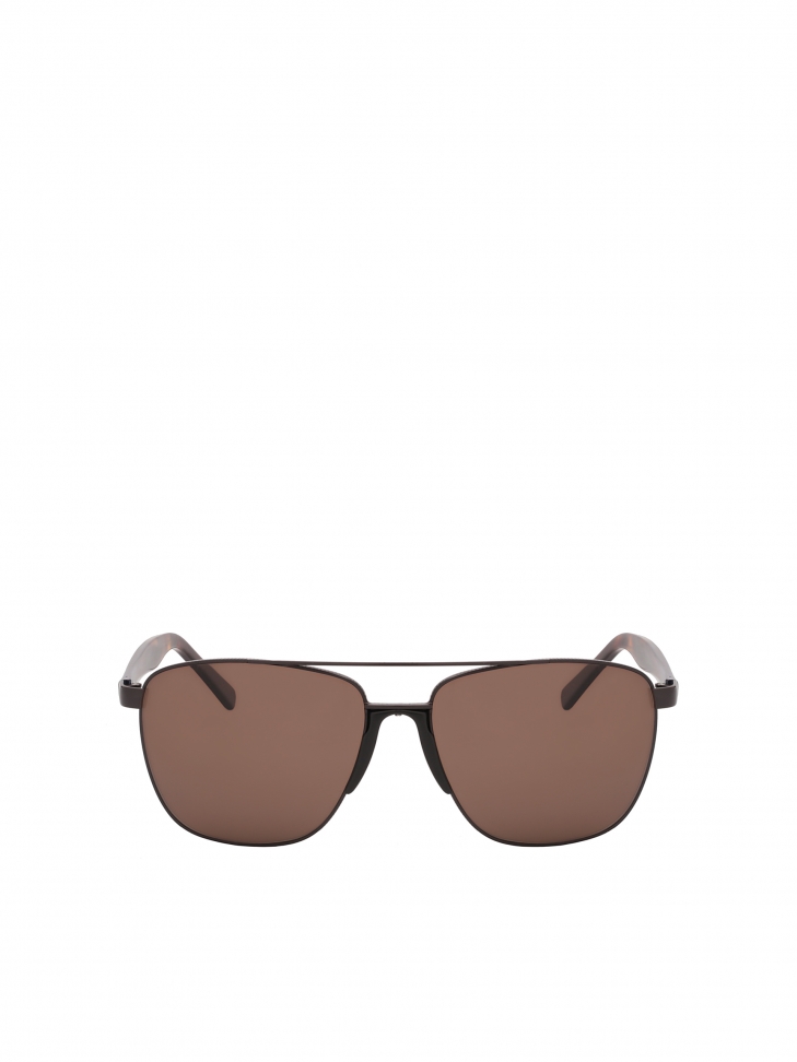 Brown polarized Aviator sunglasses