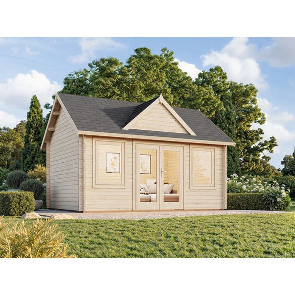 Gartenhaus »Claudia«, Aufstellmaße BxTxH: 494 x 376 x 337 cm, unbehandelt, Holz