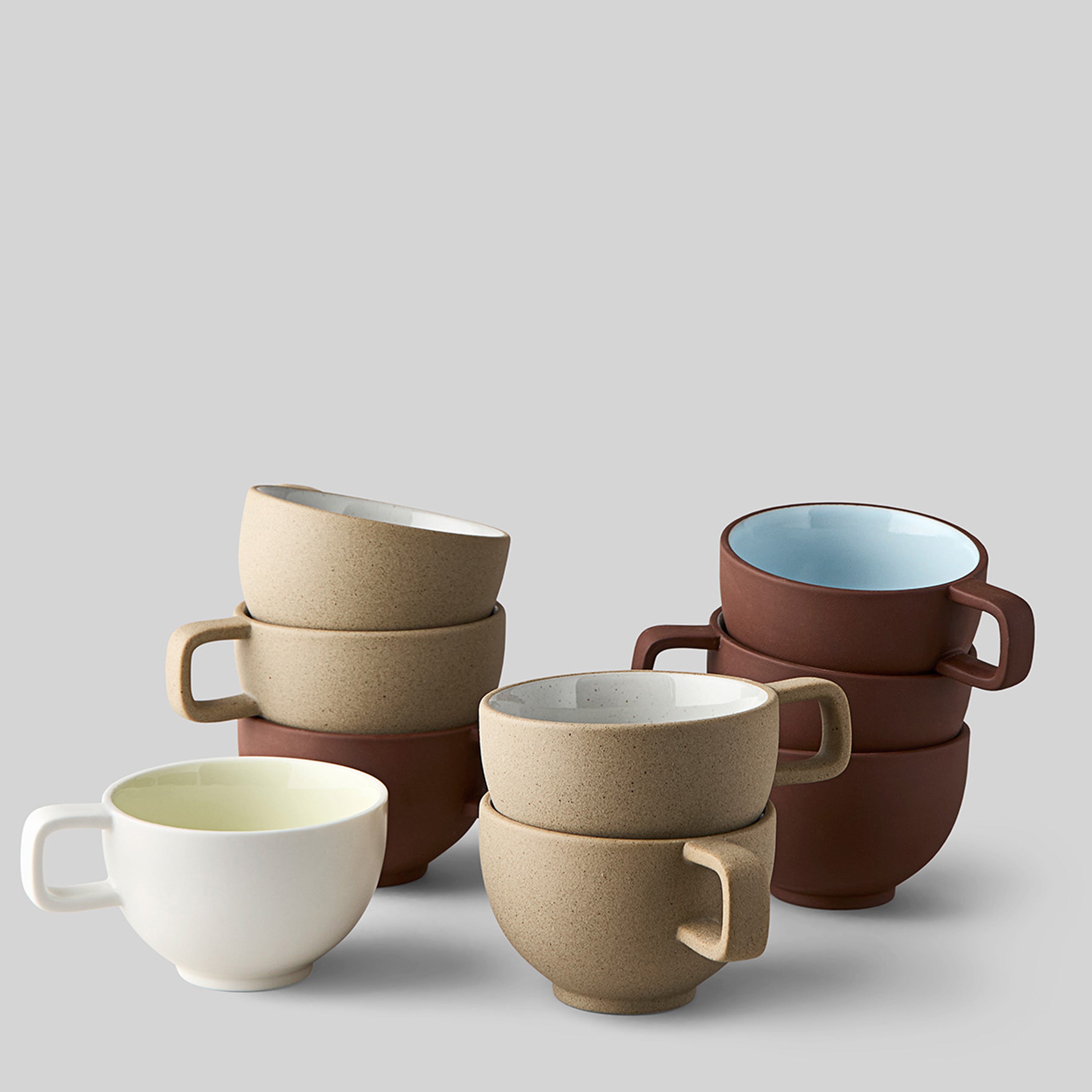 Studio About Clayware Koffiemok - Set van 2 - Terracotta
