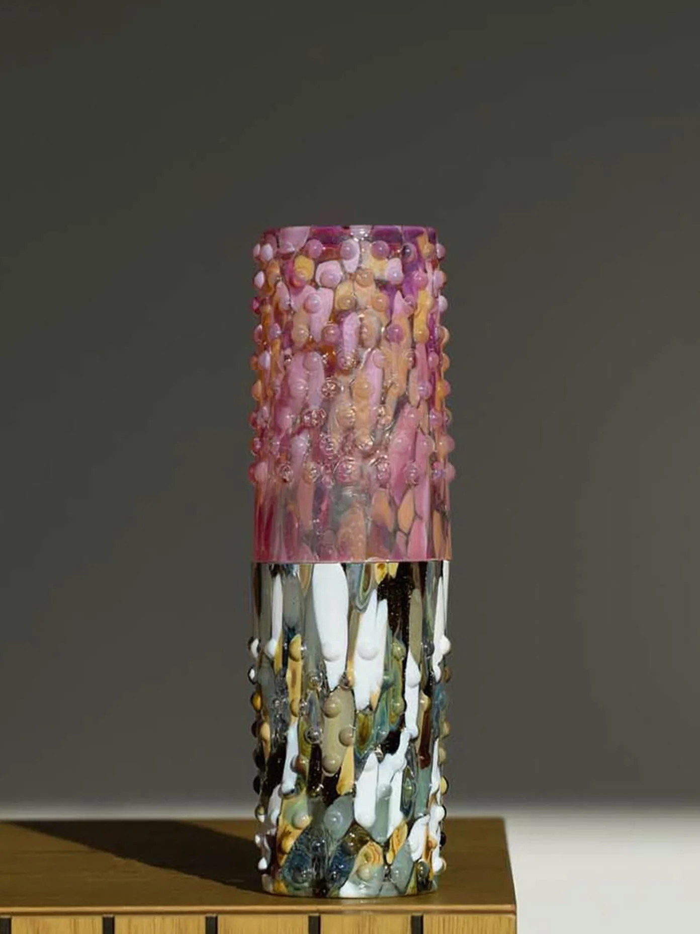 Mundgeblasene Highball-Gläser Hobnail, 2er-Set