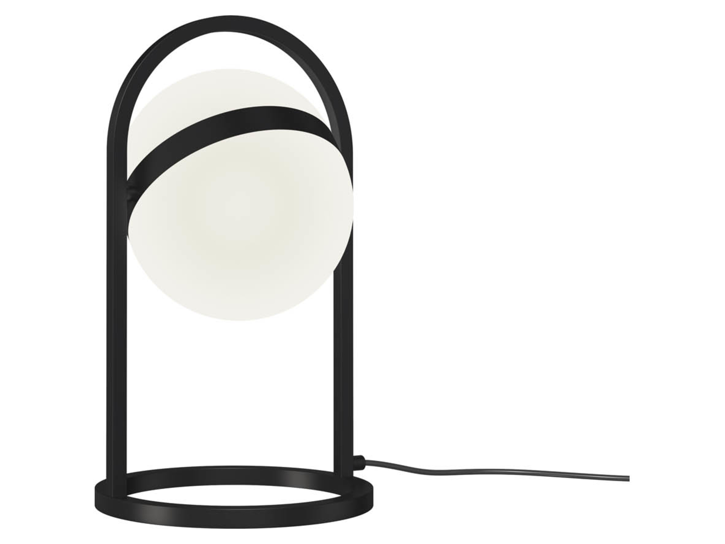 Lampa stołowa Avignon LED metalowa biało-czarna