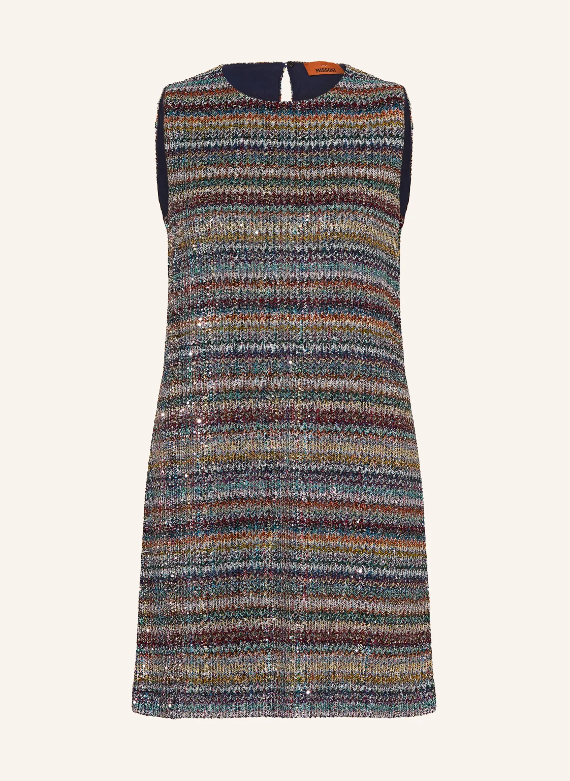 MISSONI Strickkleid mit Pailletten und Glitzergarn