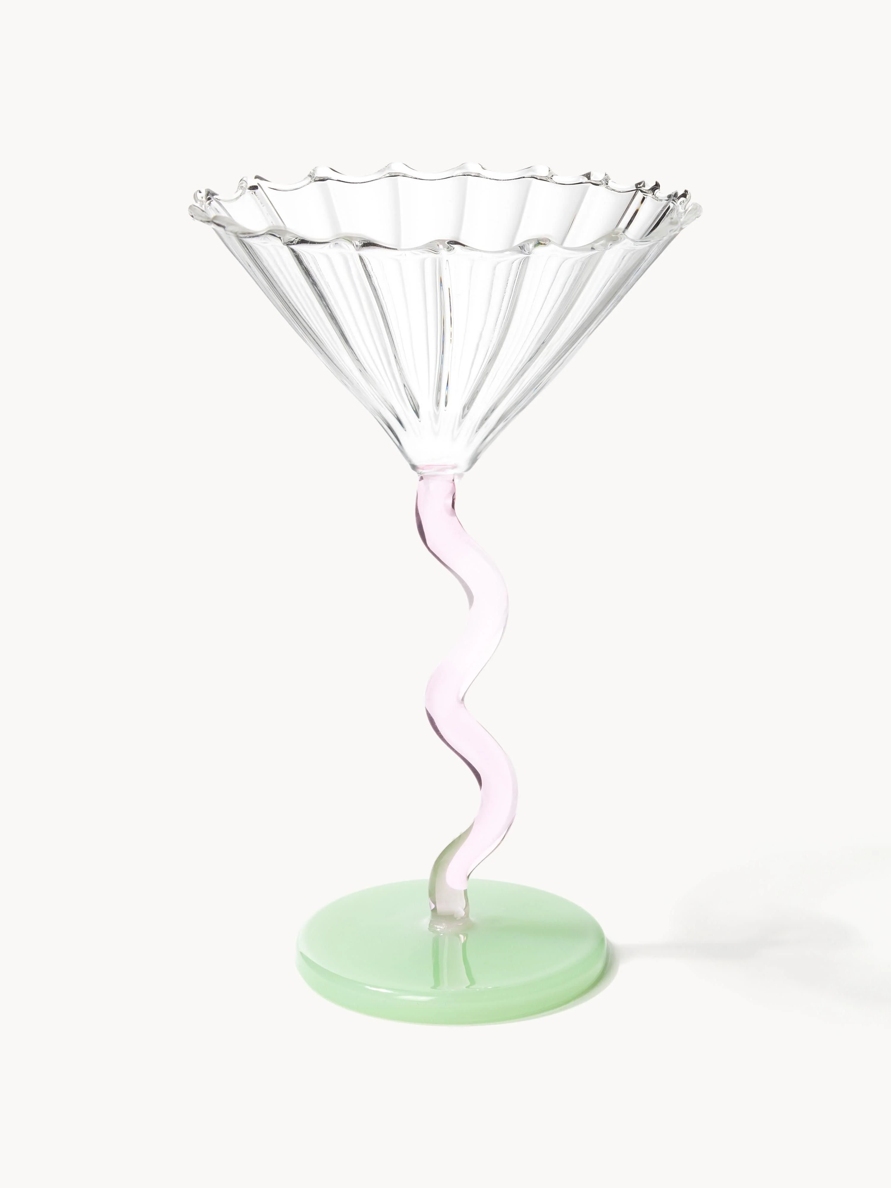 Cocktailgläser Curve aus Borosilikatglas, 2er-Set