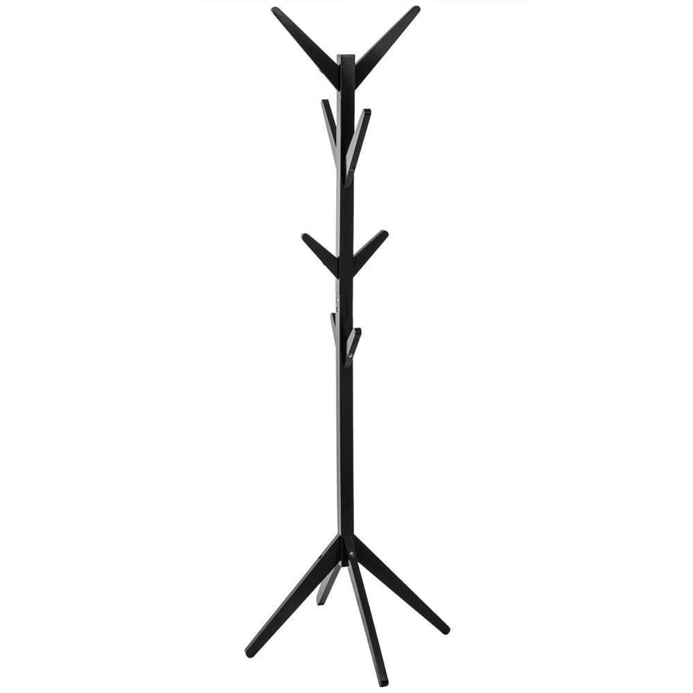 - Porte-manteaux en bois 8 tiges noir