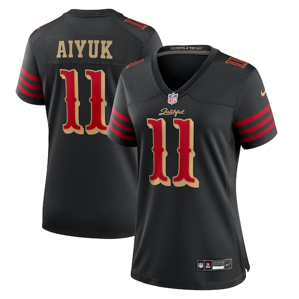 Brandon Aiyuk San Francisco 49ers Nike Women's 2025 Rivalries Collection Game Jersey - Black