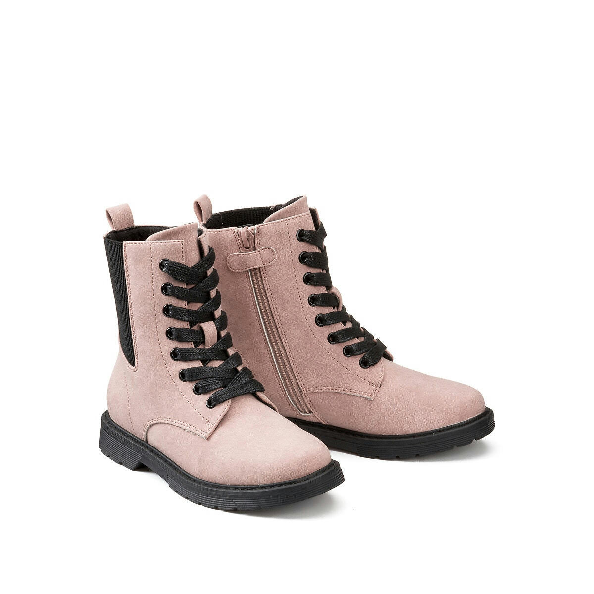 Bottines zippées et à lacets