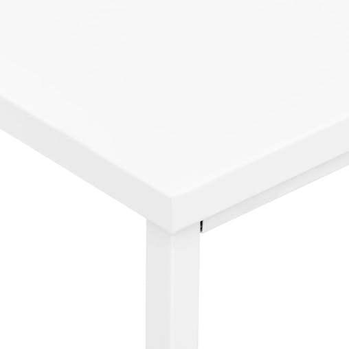 NNEVL Industrial Desk with Drawers White 105x52x75 cm Steel
