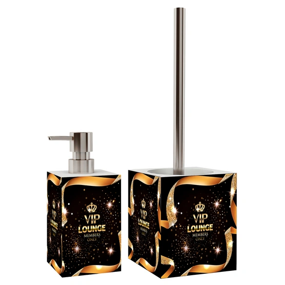 Seifenspender »VIP-Lounge«, 165 mm - 70 mm, Schwarz, Rechteckig