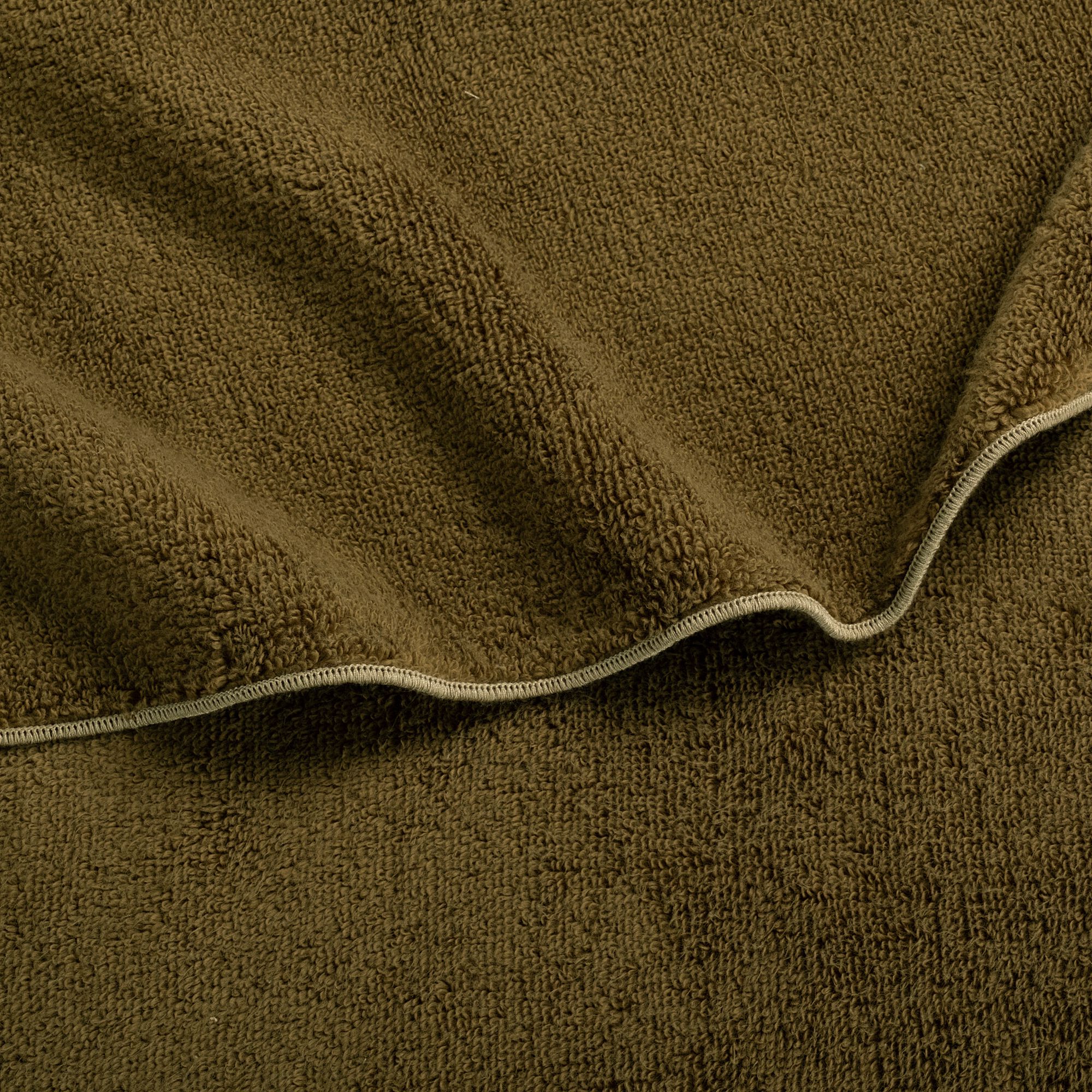 COME - Drap de bain en coton 100x150cm - vert mousse