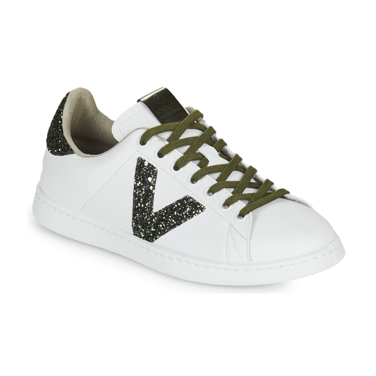Victoria - TENIS PIEL - White / Kaki