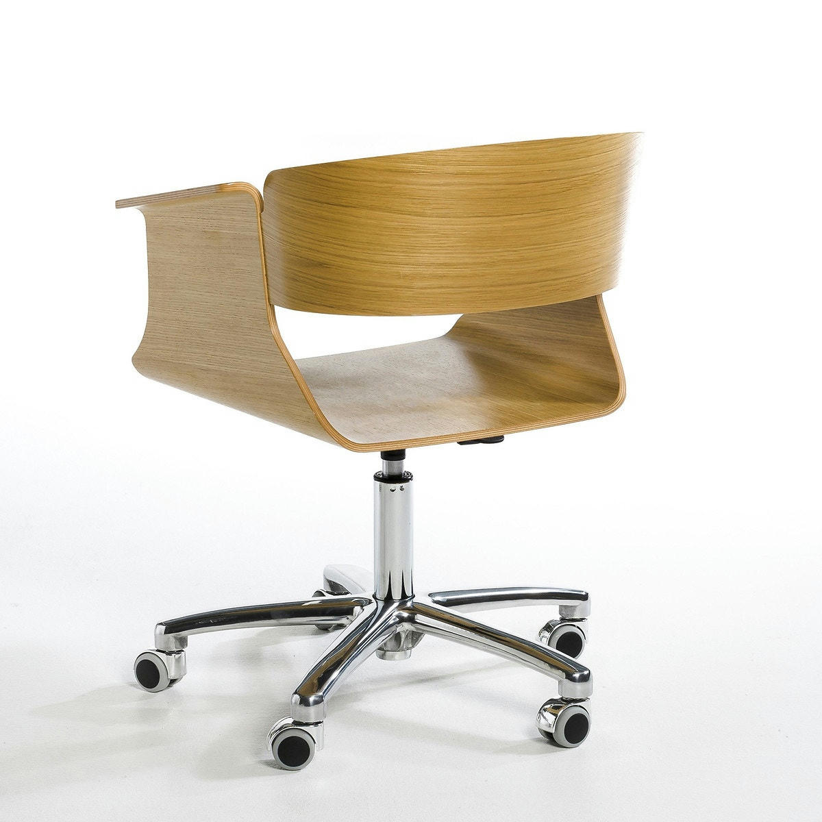 Fauteuil de bureau plaqué chêne, Suliac