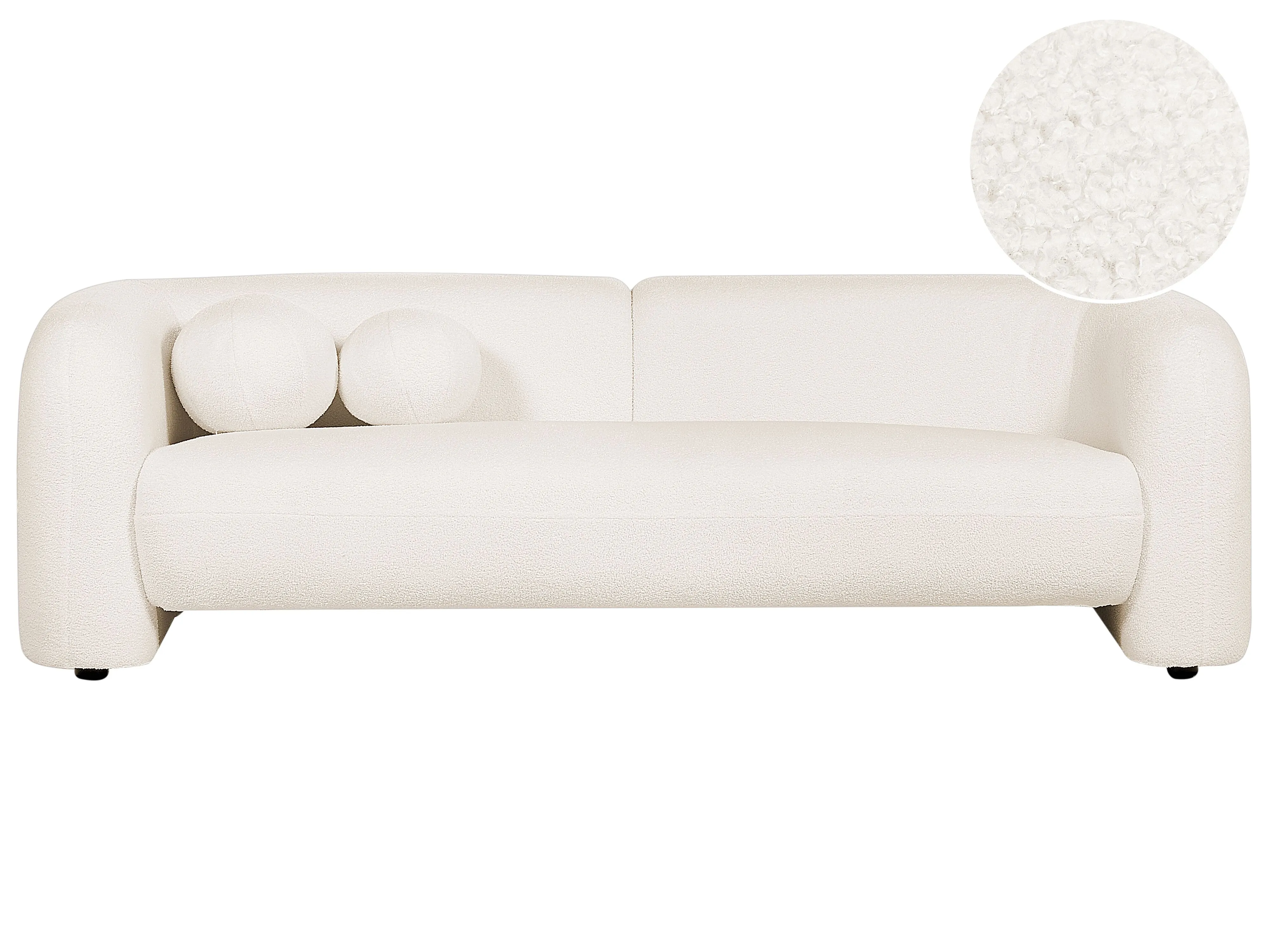 Armchair LEIREN Boucle White
