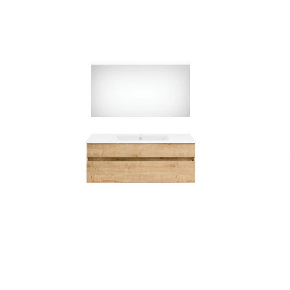 Badmöbel-Set »twenty one«, 3-teilig, Waschbecken BxHxT: 122 x 1,5 x 51 cm, montiert
