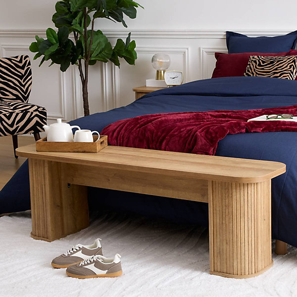 Banc Colva 140x35x45 cm Naturel - Atmosphera