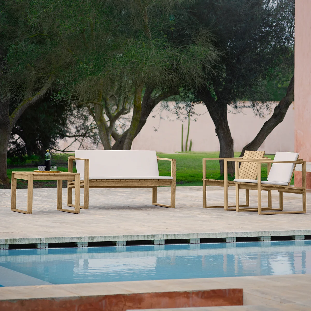 Carl Hansen - BK12 Lounge Sofa, Teak unbehandelt