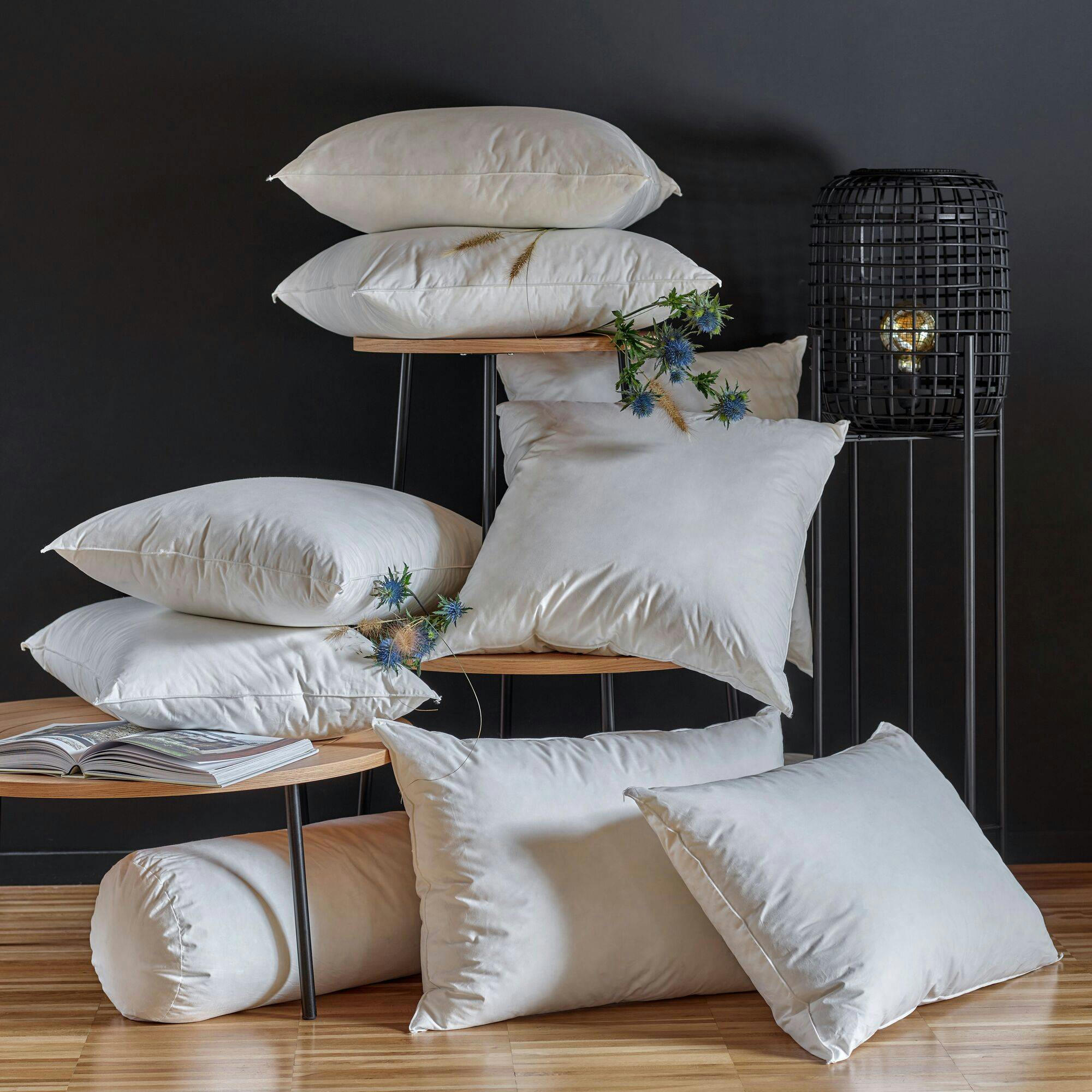 CLEO - Oreiller moelleux en duvet et percale bio 65 x 65 cm